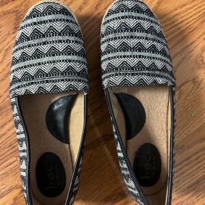 Black and White BOC Shoes